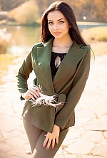 Ukrainian mail order bride Marina from Lozova with black hair and green eye color - image 5
