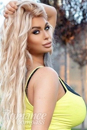 Ukrainian mail order bride Ekaterina from Kiev with blonde hair and blue eye color - image 1