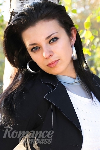 Ukrainian mail order bride Marina from Dnepr with black hair and grey eye color - image 1