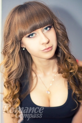 Ukrainian mail order bride Karina from Dnepr with light brown hair and blue eye color - image 1