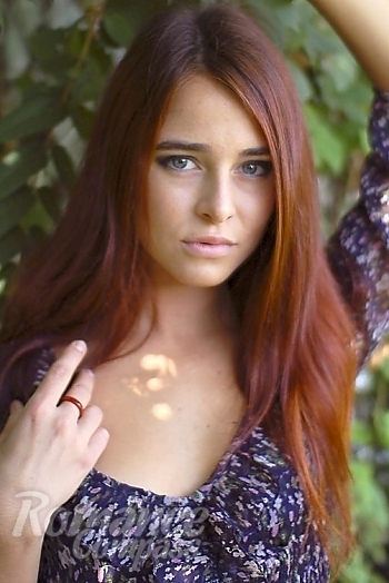 Ukrainian mail order bride Tanya from Dnepr with red hair and grey eye color - image 1