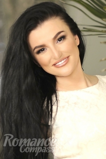 Ukrainian mail order bride Jana from Kharkov with black hair and brown eye color - image 1