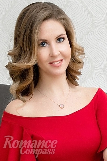Ukrainian mail order bride Anna from Odessa with light brown hair and grey eye color - image 1