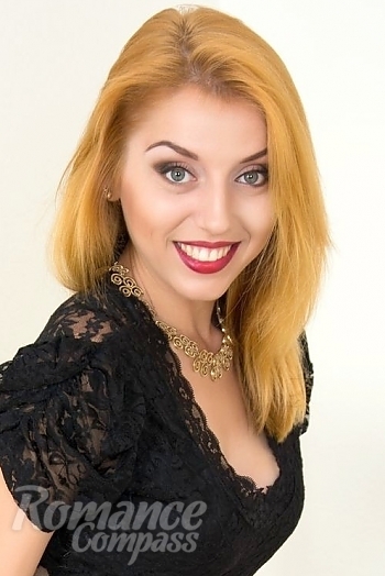 Ukrainian mail order bride Valeria from Kharkiv with blonde hair and blue eye color - image 1