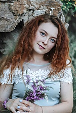 Ukrainian mail order bride Lera from Donetsk with red hair and blue eye color - image 3