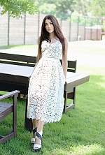 Ukrainian mail order bride Alesia from Kiev with brunette hair and green eye color - image 9