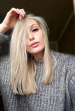 Ukrainian mail order bride Kristina from Rovenki with blonde hair and grey eye color - image 4