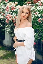 Ukrainian mail order bride Alina from Kiev with blonde hair and green eye color - image 3