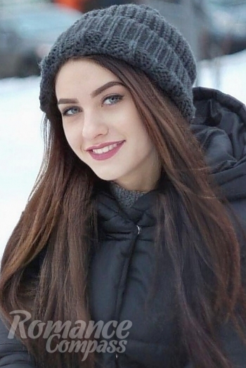Ukrainian mail order bride Vladyslava from Cherkasy with brunette hair and blue eye color - image 1