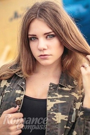 Ukrainian mail order bride Marianna from Kyev with light brown hair and blue eye color - image 1