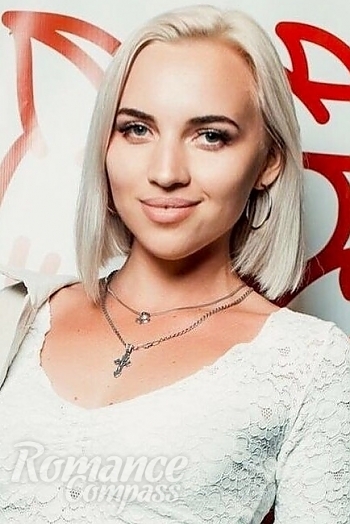 Ukrainian mail order bride Inna from Sochi with blonde hair and blue eye color - image 1