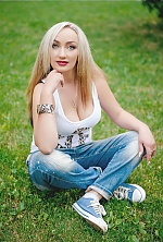 Ukrainian mail order bride Anna from Kolomak with blonde hair and green eye color - image 2