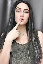 Ukrainian mail order bride Yanina from Mozyr with black hair and grey eye color - image 7
