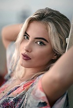Ukrainian mail order bride Milena from Kiev with blonde hair and green eye color - image 3