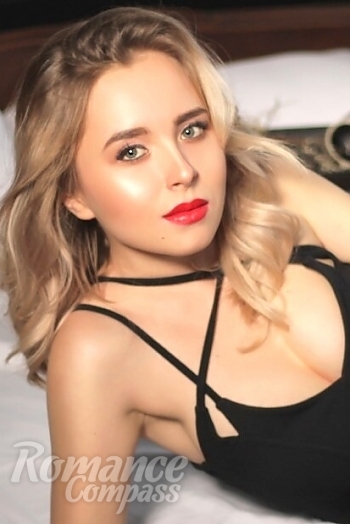 Ukrainian mail order bride Karina from Odessa with blonde hair and grey eye color - image 1