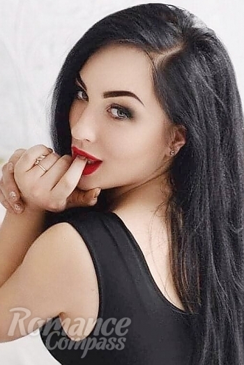 Ukrainian mail order bride Maria from Zaporizhzhya with black hair and brown eye color - image 1