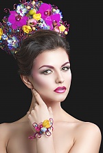 Ukrainian mail order bride Vladislava from Kiev with brunette hair and green eye color - image 11