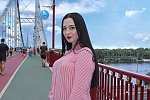 Ukrainian mail order bride Anna from Kiev with black hair and green eye color - image 3