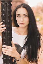 Ukrainian mail order bride Anna from Kiev with black hair and green eye color - image 6