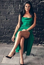 Ukrainian mail order bride Yana from Kiev with black hair and green eye color - image 10