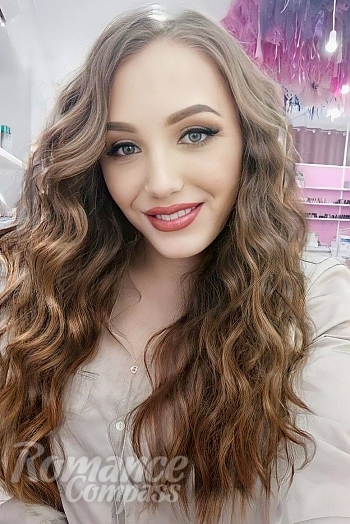 Ukrainian mail order bride Ekaterina from Kiev with light brown hair and blue eye color - image 1