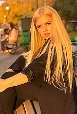 Ukrainian mail order bride Olesia from Kiev with blonde hair and blue eye color - image 4