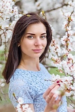 Ukrainian mail order bride Anastasia from Kiev with brunette hair and grey eye color - image 4