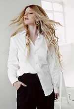 Ukrainian mail order bride Alona from Kiev with blonde hair and blue eye color - image 6