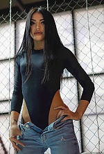 Ukrainian mail order bride Yana from Stavropol with black hair and green eye color - image 3