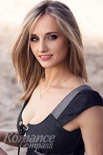 Ukrainian mail order bride Lesya from Cherkasy with white grey hair and blue eye color - image 1