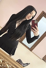 Ukrainian mail order bride Ksenia from Irvine with black hair and green eye color - image 2