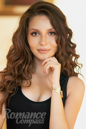 Ukrainian mail order bride Anastasiia from Odessa with brunette hair and brown eye color - image 1