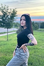 Ukrainian mail order bride Victoria from Kiev with black hair and blue eye color - image 3