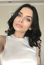 Ukrainian mail order bride Victoria from Kiev with black hair and blue eye color - image 4