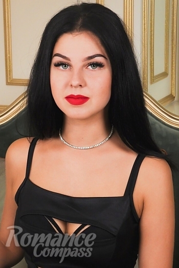Ukrainian mail order bride Irina from Ivano-Frankovsk with black hair and blue eye color - image 1