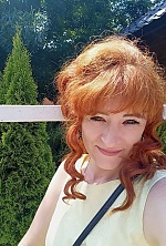 Ukrainian mail order bride Alyona from Kiev with red hair and green eye color - image 2