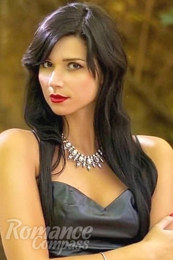 Ukrainian mail order bride Anna from Donetsk with black hair and grey eye color - image 1