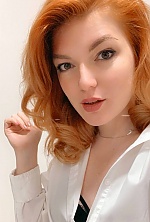 Ukrainian mail order bride Kristina from Kiev with red hair and green eye color - image 4