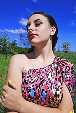 Ukrainian mail order bride Lubov from Petropavlovka with black hair and green eye color - image 3
