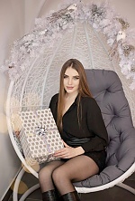 Ukrainian mail order bride Victoriia from Starokostyantinov with brunette hair and blue eye color - image 3