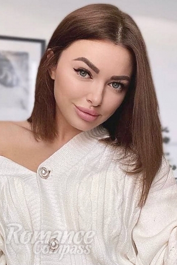 Ukrainian mail order bride Kristina from Irkutsk with light brown hair and grey eye color - image 1