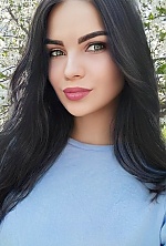 Ukrainian mail order bride Marina from Kiev with black hair and green eye color - image 4