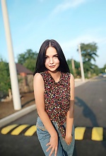 Ukrainian mail order bride Marina from Kiev with black hair and green eye color - image 5