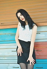 Ukrainian mail order bride Marina from Kiev with black hair and green eye color - image 2