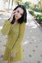 Ukrainian mail order bride Marina from Kiev with black hair and green eye color - image 3