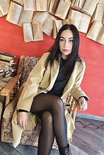 Ukrainian mail order bride Alina from Starokostyantyniv with black hair and grey eye color - image 4