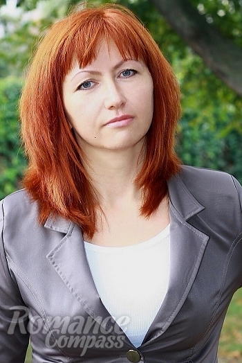 Ukrainian mail order bride Natalia from Cherkassy with red hair and green eye color - image 1