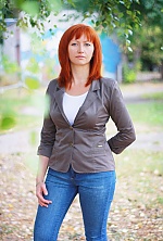 Ukrainian mail order bride Natalia from Cherkassy with red hair and green eye color - image 3