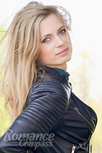 Ukrainian mail order bride Anna from Cherkassy with blonde hair and grey eye color - image 1