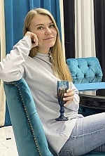 Ukrainian mail order bride Daria from Moscow with blonde hair and blue eye color - image 6